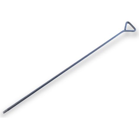 Tringle acier rond rigide pour brosse à tube Kibros | Raccord fileté M12*175 mâle - Quantité x 1 - Tringle acier rond 100 mm (1/5)