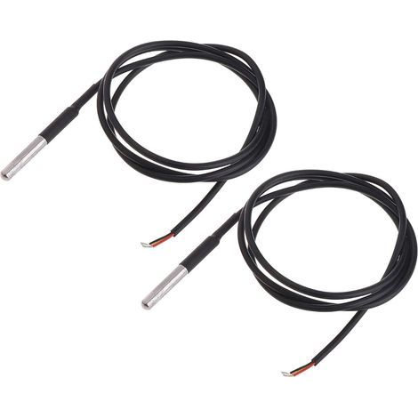 Stück Temperaturfühler, wasserdichter Sensor DS18B20, 1 m Kabel, Edelstahl, für Aquarien und industrielle Anwendungen (1/5)