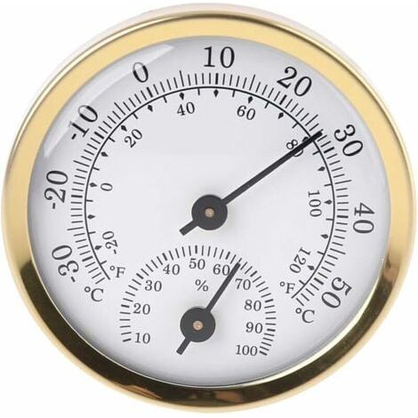 Thermomètre intérieur analogique hygromètre - Affichage de la température de l'humidité (1/4)
