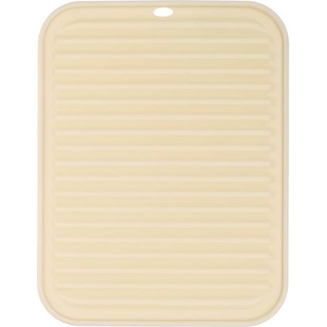 Tappetino scolapiatti in silicone,tappetino scolapiatti da cucina,resistente al calore,scala graduata beige,20 x 30 cm (1/5)