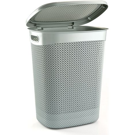 CESTO LAVANDERIA IN PLASTICA LAVADO 45X37X57CM 52L GRIGIO
