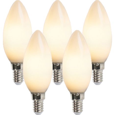 QAZQA 5er-Set LED-Kerzenlampe E14 2W 180 Lumen 2350K nicht