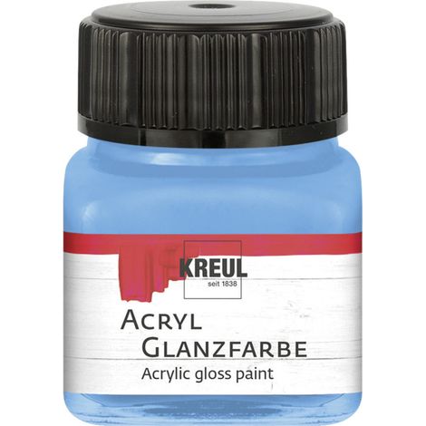 Kreul Acryl Glanzfarbe himmelblau 20 ml Verzierfarbe