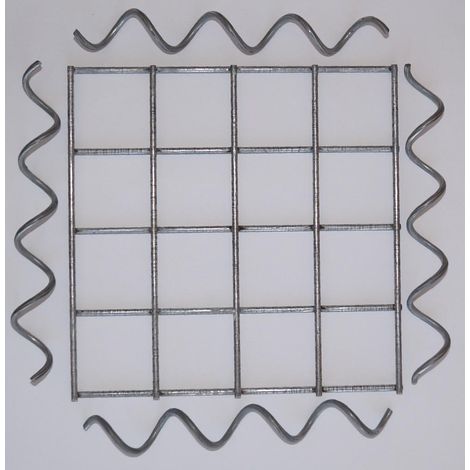 Gabiondeco - Couvercle pour colonne MW 5 x 5 cm. y compris 4 spirales de fixation - dimensions: 17 x 17 cm - Made in Germany