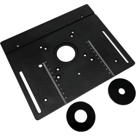 Einlegeplatte für Frästische aus Aluminiumlegierung, für Holzbearbeitung, Gravierhilfsmittel, Holzwerkbank