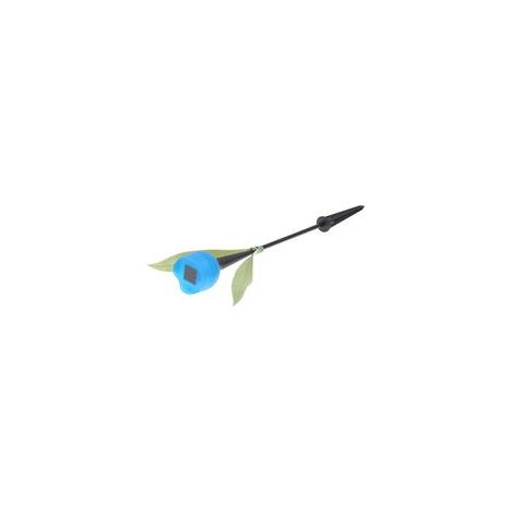 Lampe solaire LED tulipe pour jardin, terrasse, nuit, bleu (1/5)