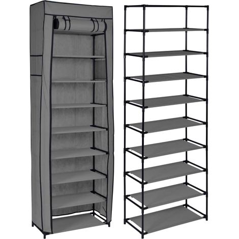 Lea Textilschuhschrank, Anthrazit