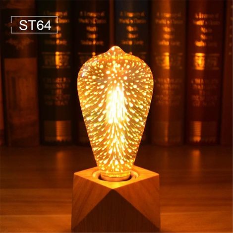 LED-Lampe mit 3D-Feuerwerkseffekt, 4 W, E27, Vintage-Farblicht, Dekoratives Licht (1/4)