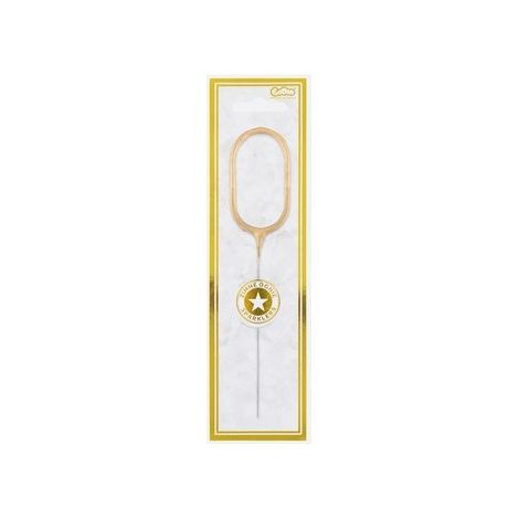 Glitter dorati numero 0, 17 cm