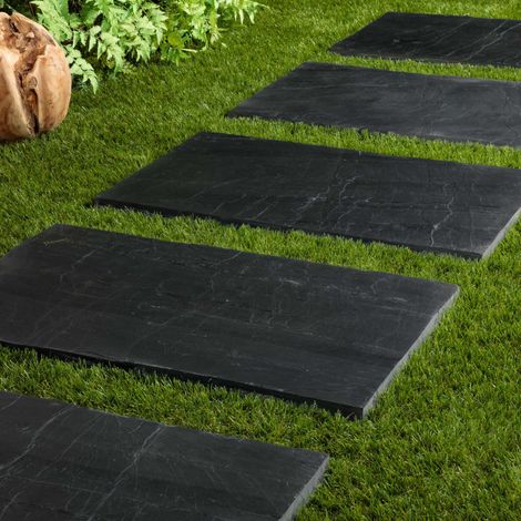 Pas Japonais Ardoise Naturelle - 80x50 cm - Gris (1/4)