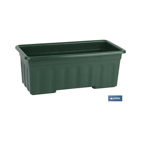 Jardinière Verte Modèle Fleur d'Oranger 50x21,5x16cm