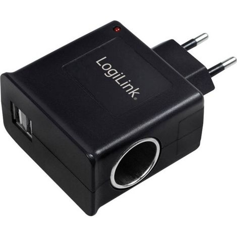 LogiLink Power Adapter PA0046 Caricatore USB Presa di corrente Corrente di uscita max. 3000 mA 3 x USB, Presa per accen (1/4)