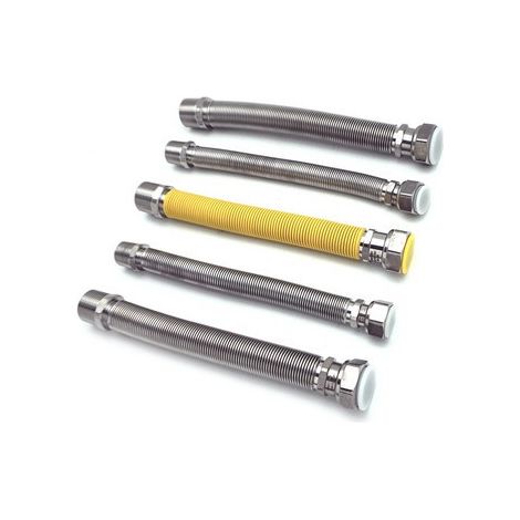 KIT 5 PZ FLESSIBILI INOX ESTENSIBILI PER CALDAIE A GAS mm 220/420