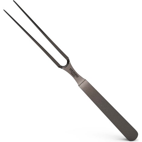 Güde Fleischgabel Serie Klingenlänge Stahl Solingen-Forchetta per Carne forgiata, 16 cm, Completamente in Acciaio, Kappa, Fatto a Mano in Germania, Chrome Steel, Argento (1/5)