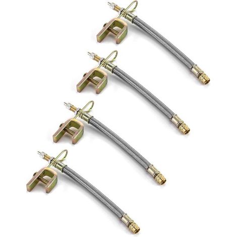 Reifenventilverlängerung, Reifenventilverlängerung für LKW-, Bus- und Anhängerreifen, 18 cm, 4er-Pack