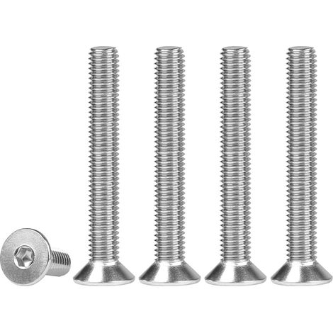 Vis à Tête Fraisée M4x30mm, 20 Pièces Vis Boulon 304 Inox, Vis Hexagonales Acier Inoxydable A2 V2A Filetage, Métrique Cylindrique Avec Six Pans Creux Vis DIN7991 ISO10642 (1/5)