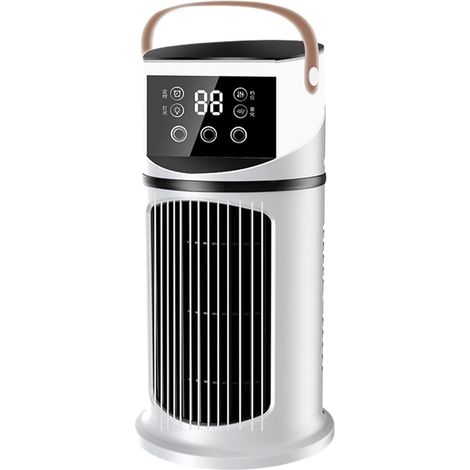 Ventilateur de Climatiseurs Portatifs Rafraîchisseur d'Air Évaporatif,Ventilateur de Bureau Silencieux Rafraîchisseur d'Air pour Pièce, Chambre, Bureau, Voiture et Tente de Camping (1/5)