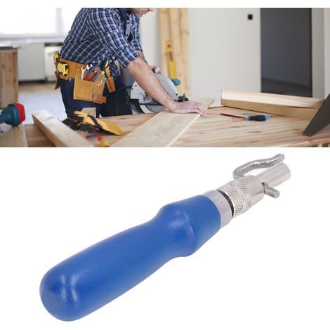 Outil de rainurage 7 en 1 avec manche en bois et plastique pour la fabrication et le rainurage du cuir (DIY) (1/5)