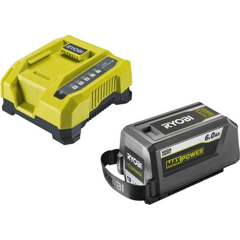 RYOBI Batterie 36V LithiumPlus 6.0 Ah - 1 chargeur rapide RY36BC60A-160 (1/6)