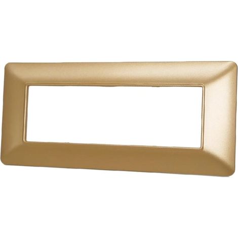 Placchetta per interruttore a 7 posti sabbia cassetta 507 compatibile con btcino matix supporto cover (1/2)