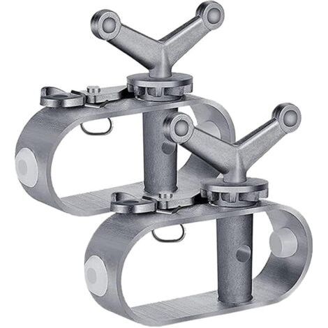 Lot de 2 tendeurs pour bâche de protection, tendeur pour corde de piscine, treuil de bâche de piscine en alliage d'aluminium, tendeur de câble, fixation pour bâche de piscine, accessoires