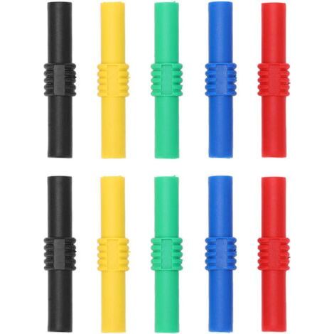 4mm Insulated Female to Female Banana Connector, 5 Colors, for Inverters and Industrial Equipment (1/5)
