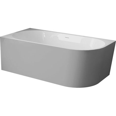 Baignoire angle Balneo AVOLA No Rim 150x75 gauche gris (1/5)