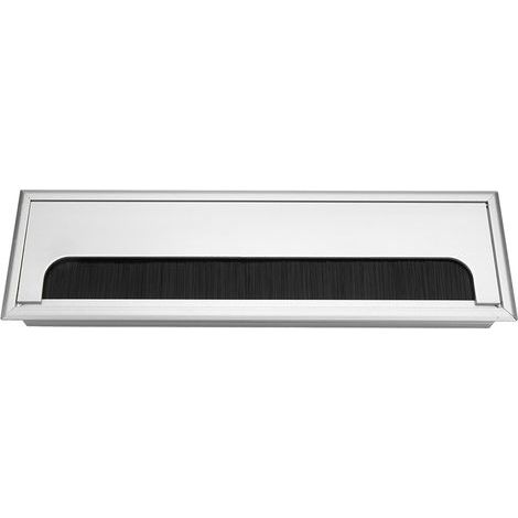 Carré en aluminium bureau ordinateur fil cble bien rangé sortie insérer trou couvercle supérieur (grand) (1/5)