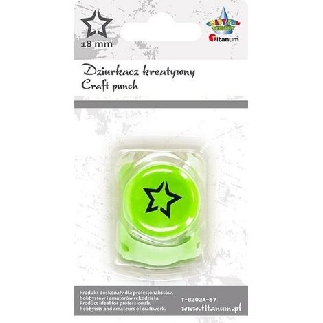 Perforadora con motivo de estrella de 18 mm