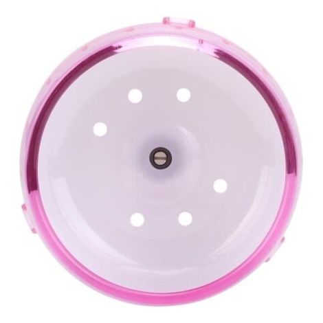 Plastique Silent Roller Exercice Jouet Roue Courante pour Petits Animaux Hamster Cochon d'Inde Chinchilla (Rose) (1/4)