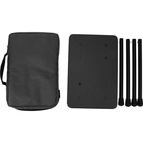 Tabouret Pliant Aluminium Tissu Oxford Noir Léger 150kg Camping Pêche Randonnée Sac de Transport Inclus Confortable et Robuste (1/5)