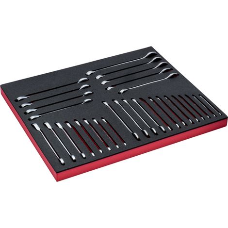 Bahco Fit&Go 3/3 Schaumstoffeinlage Standard-Knarren-Ring-Maulschlüssel-Satz - 30-tlg. (1/3)