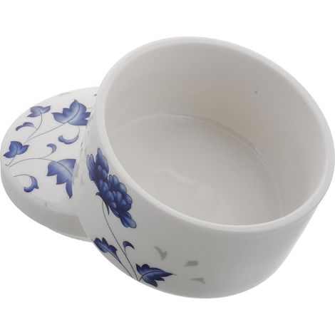 en céramique bleue et blanche pour calligraphie chinoise (1/5)