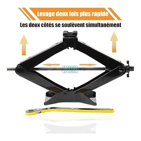 Cric Voiture cric à Ciseaux Portable Universel pour Voitures et SUV (1/3)