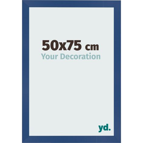 yd. - Cadre photo 50x75 - Bleu Fonce - MDF - Bologna