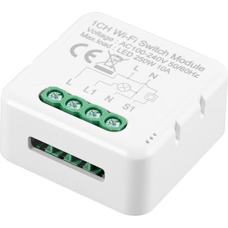 Interruttore WiFi Compatibile con interruttori e pulsanti convenzionali
