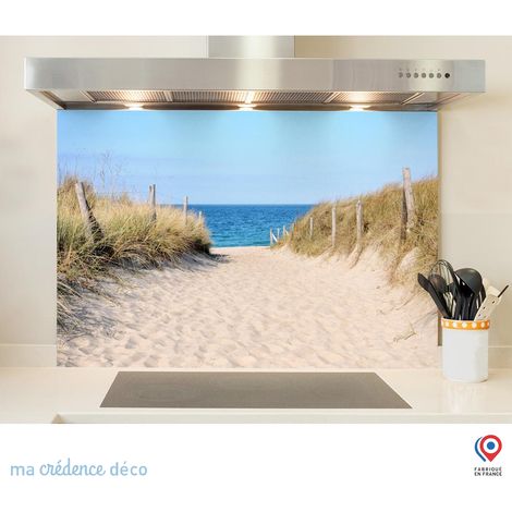 Fond de hotte : Sud ouest, plage - Verre trempé - 90 cm - 60 cm (1/5)