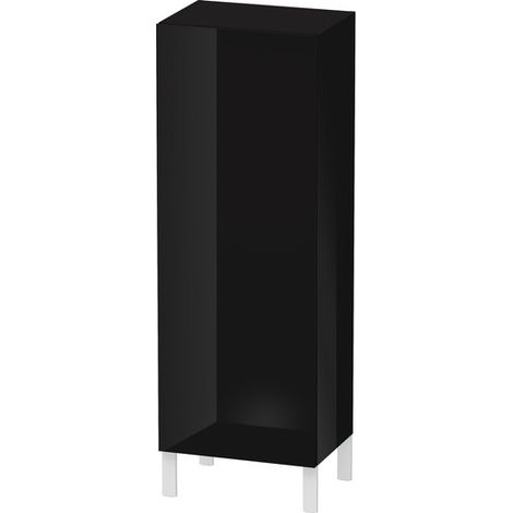 Armario Duravit L-CUBE 500x363x1320mm apertura derecha negro alto brillo (1/5)