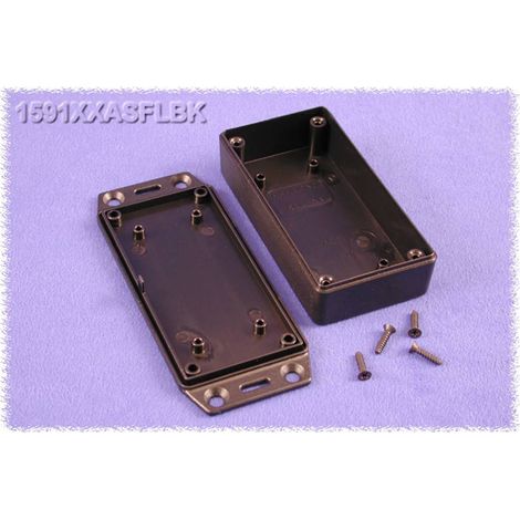 Boîtier universel Hammond Electronics 1591XXASFLBK ABS noir 100 x 51 x 26 1 pc(s) W63858 (1/2)