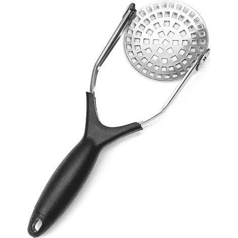 Presse-purée Clever Monster en acier inoxydable avec presse-ail – Ustensile de cuisine robuste pour purée de pommes de terre, légumes et fruits (1/5)