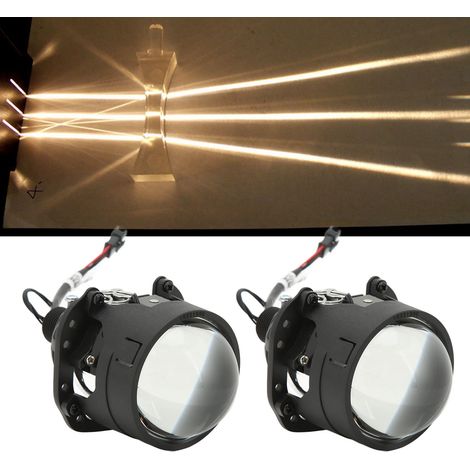 Universelle Bi-Xenon-LED-Projektorscheinwerfer mit Laserlicht, weißes Licht 12V, 2,5 Zoll, geeignet für H1, H4, H7, HB3, HB4, D1 und andere Sockelmodelle. (1/5)