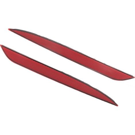 1paire de Réflecteurs de Pare-chocs Arrière 1495817 00 C, Bande de Réflecteur de Pare-chocs Gauche Droite, Remplacement pour Tesla Model Y 2020 à 2023, Rouge (1/5)
