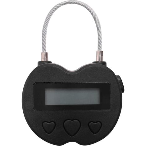 Cadenas à minuterie intelligent avec écran LCD, rechargeable par USB, rechargeable par minuterie temporaire, électronique de voyage - YNP (1/5)