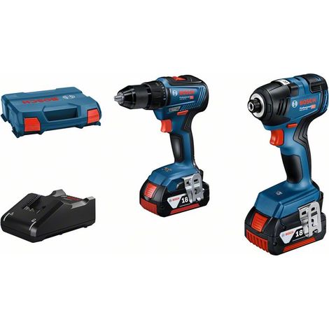 Bosch – Clé à chocs GDR 18V-200 avec 2 batteries 4.0Ah – Moteur Brushless – Couple 200Nm – Vitesse 0-3400 tr/min – Chargeur rapide inclus