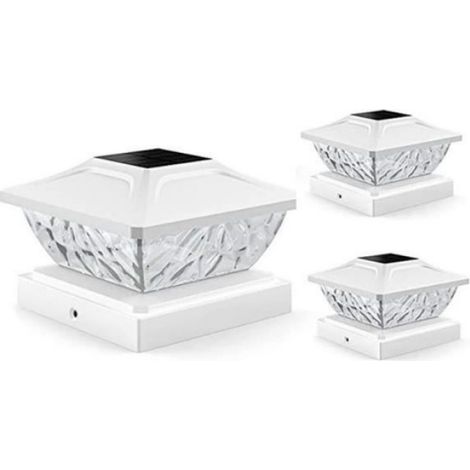 Balise solaire - - Blanc - Résistant à l'eau - Énergie solaire - Design contemporain (1/5)