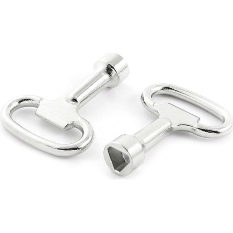 Clé pour boîtier de compteur d'eau, en alliage de zinc, clé triangulaire (1/4)