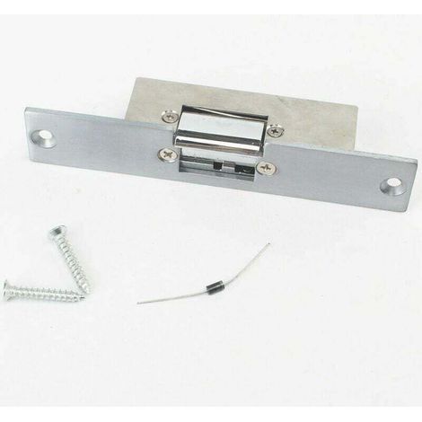 Gache serrure électrique pour porte ou portillon à encastrer sans passage de serrure - utilisable ouverture gauche ou droite 1 pièce (1/3)