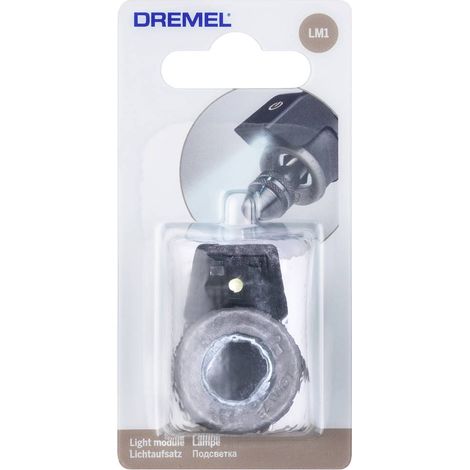 Dremel Modulo luminoso, dispositivo di illuminazione a LED per una buona visibilità durante il lavoro con utensili multifunzione Dremel
