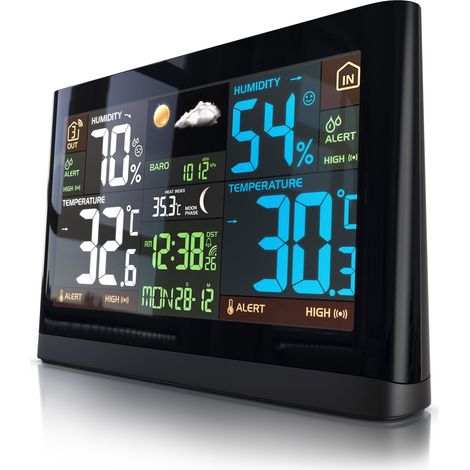BEARWARE Funkwetterstation - Luftdruck - Temperaturtrend - Wetterprognose (1/5)
