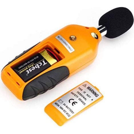 Sonomètre HT-80A 30-130dBA Précision ±1.5dB écran LCD Rétroéclairé Alarme 130dB pour Chantier Industrie (1/4)